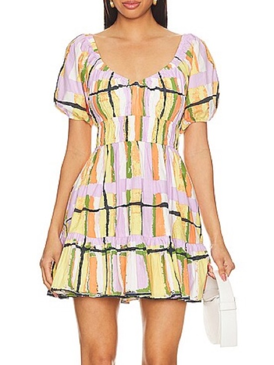 Cleobella Dresses & Skirts - CLEOBELLA Iona Mini Dress in Saffron Hale Print